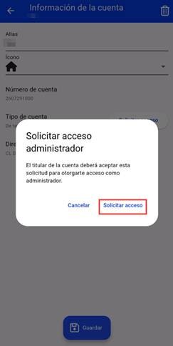 solicitar acceso