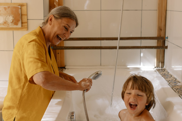 Abuela y nieto