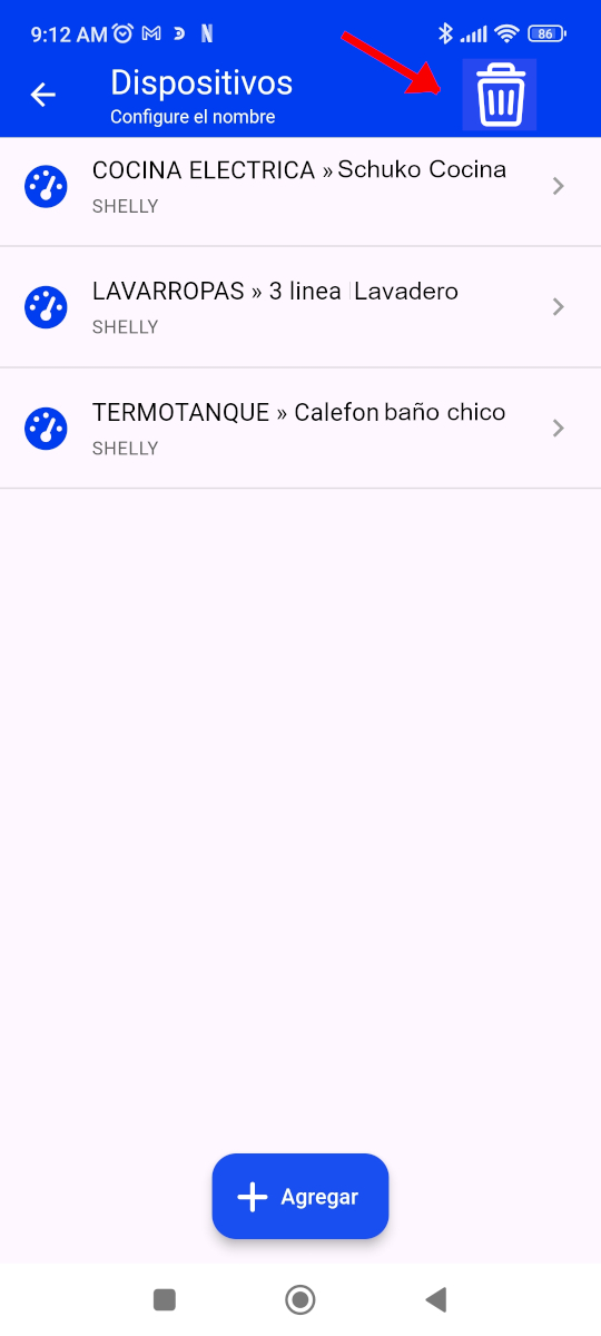 papelera cambio enchufe