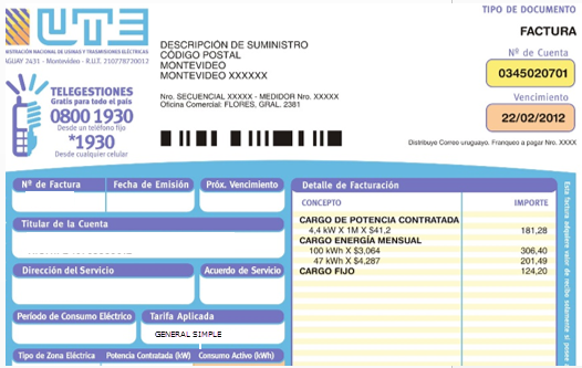 tarifa aplicada