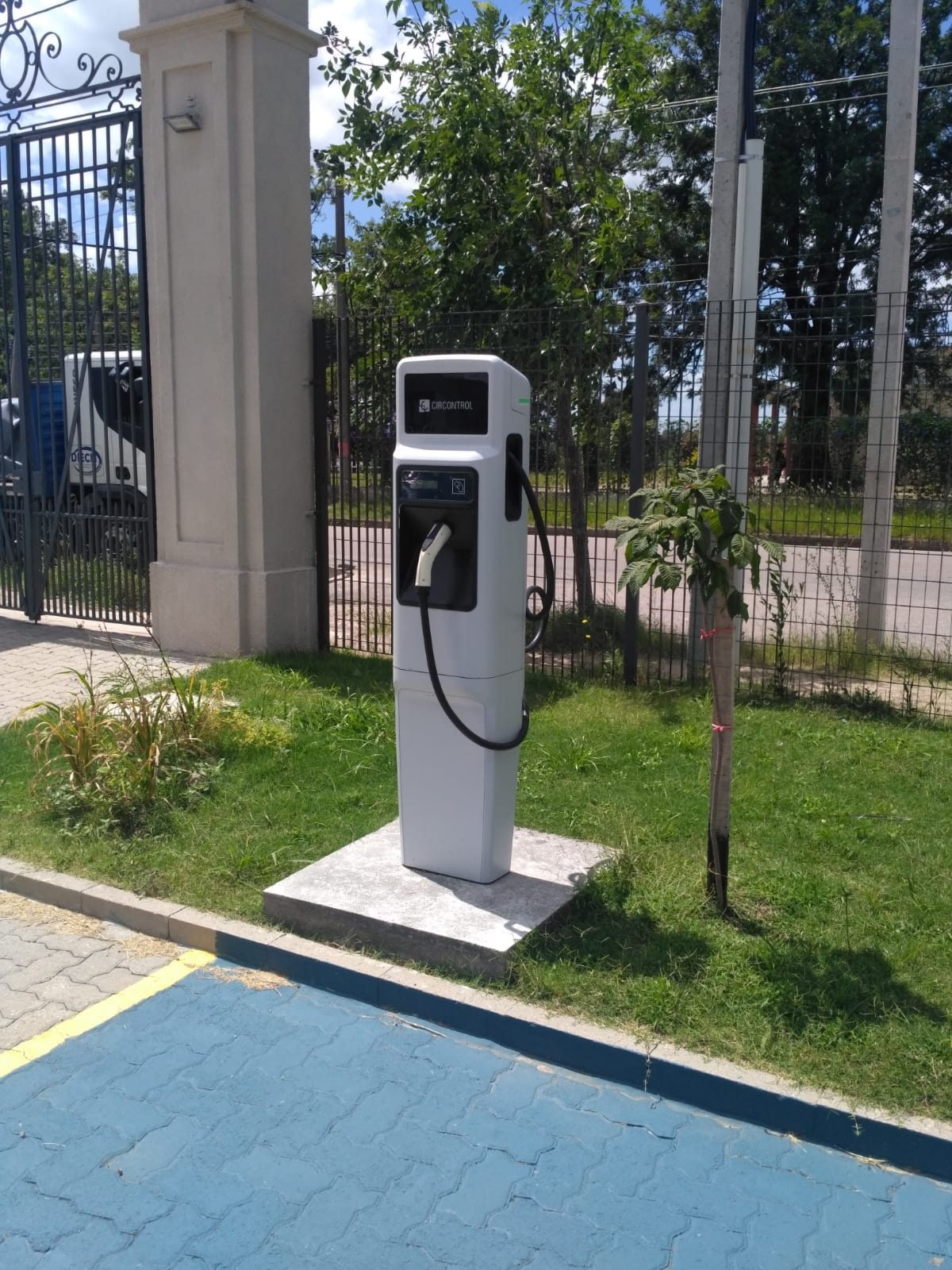 Punto de carga de vehículos eléctricos