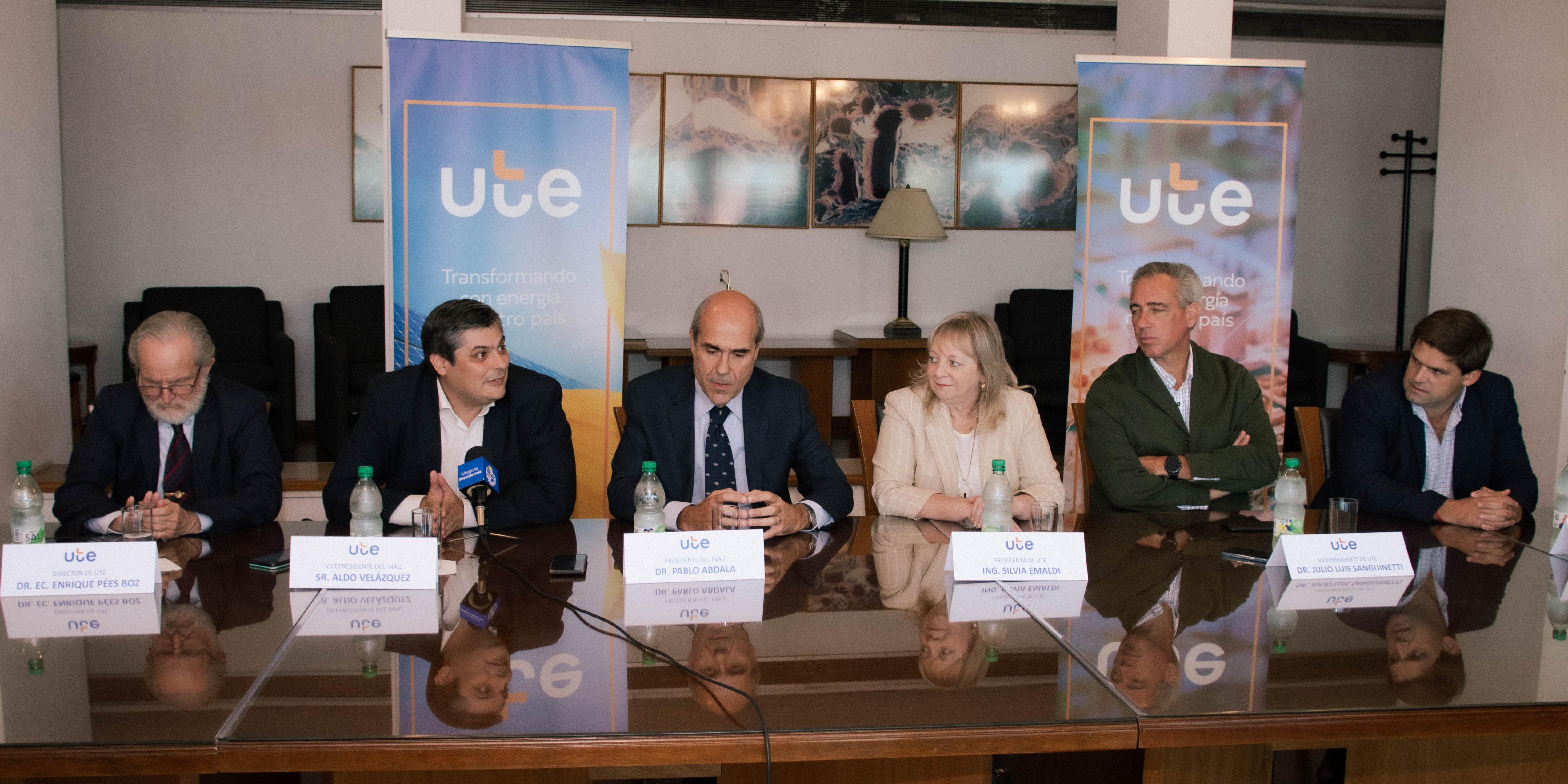 UTE e INAU suscriben Convenio de Colaboración Mutua
