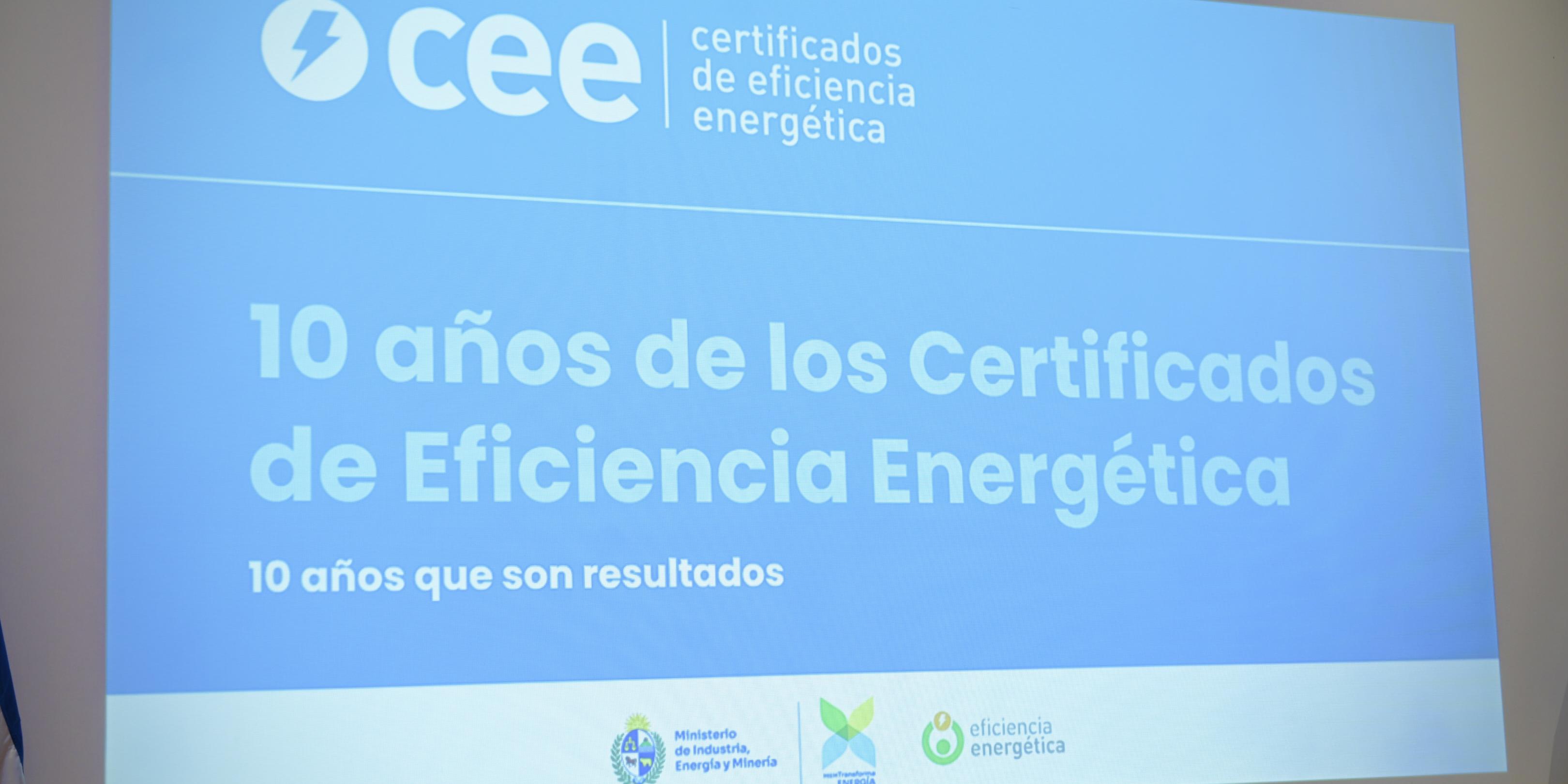 Décimo aniversario de la creación de los Certificados de Eficiencia Energética