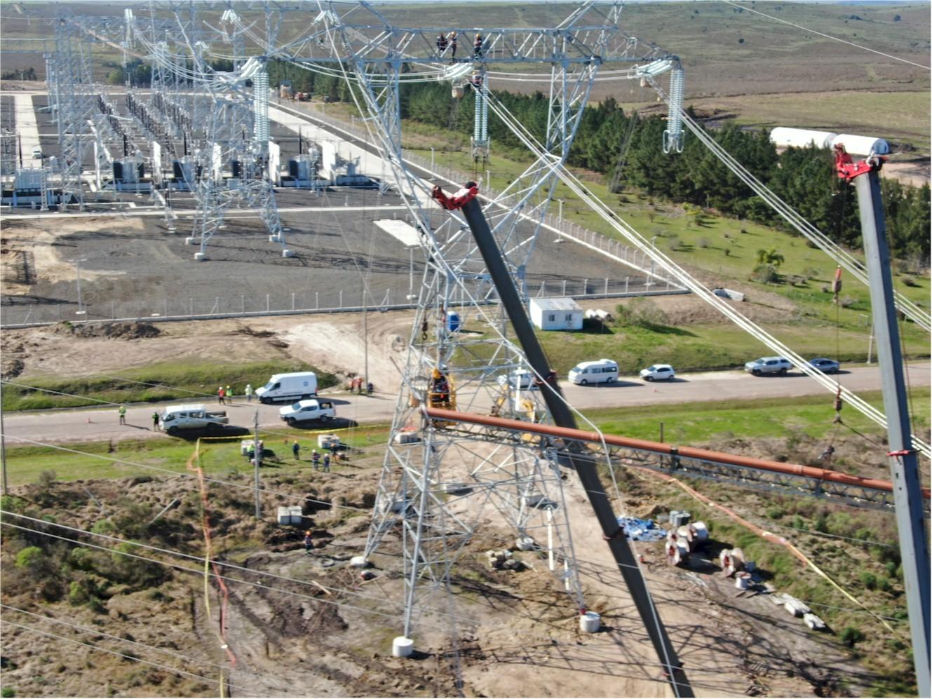 UTE culminó obra eléctrica en Melo que dará respaldo de 500 kV a la zona este y norte del país
